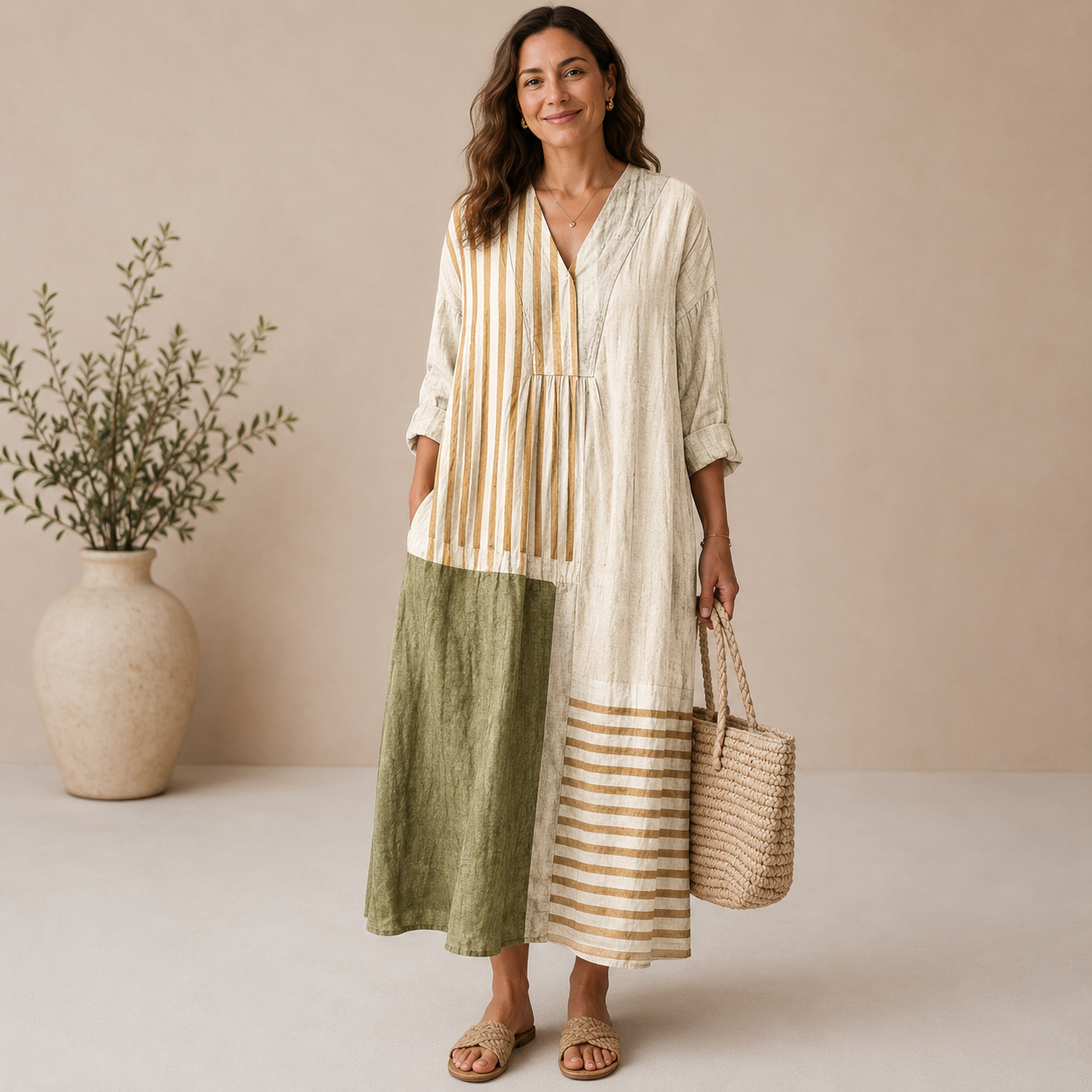 Allison - Vestido Maxi Boho Vintage