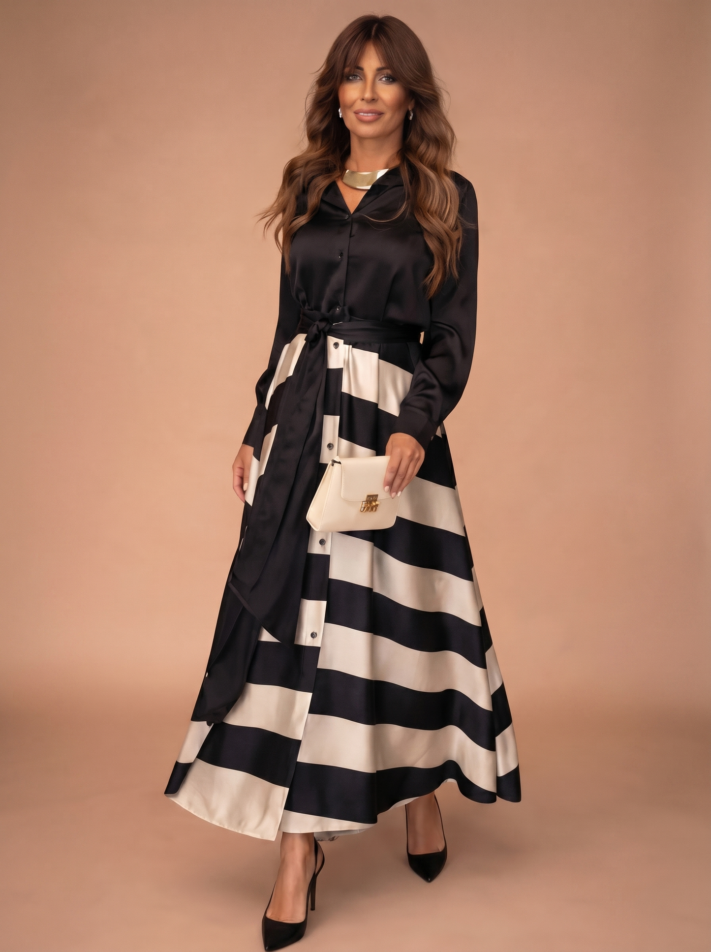 Vestido Maxi de Rayas