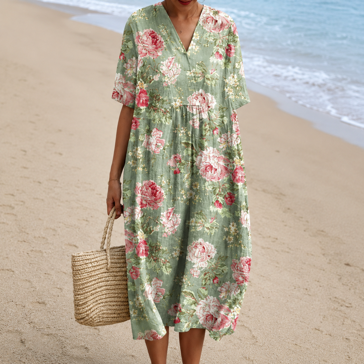 Lina | Vestido de Flores Vintage