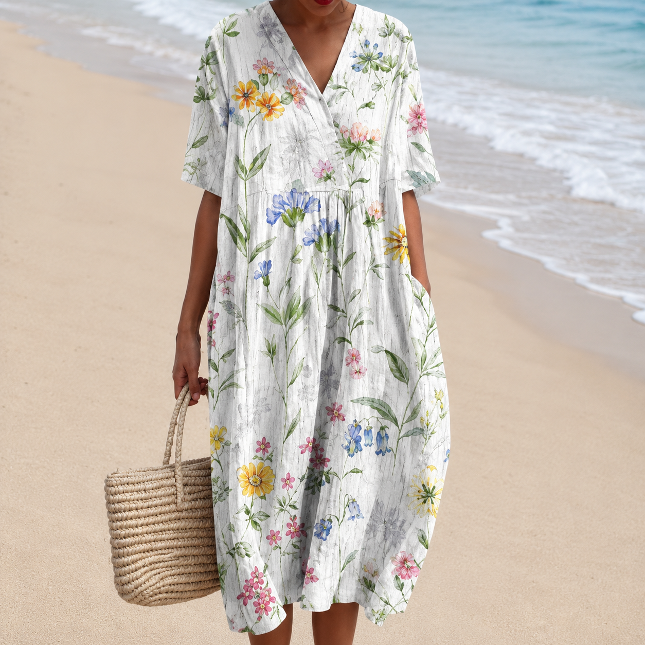 Lina | Vestido de Flores Vintage