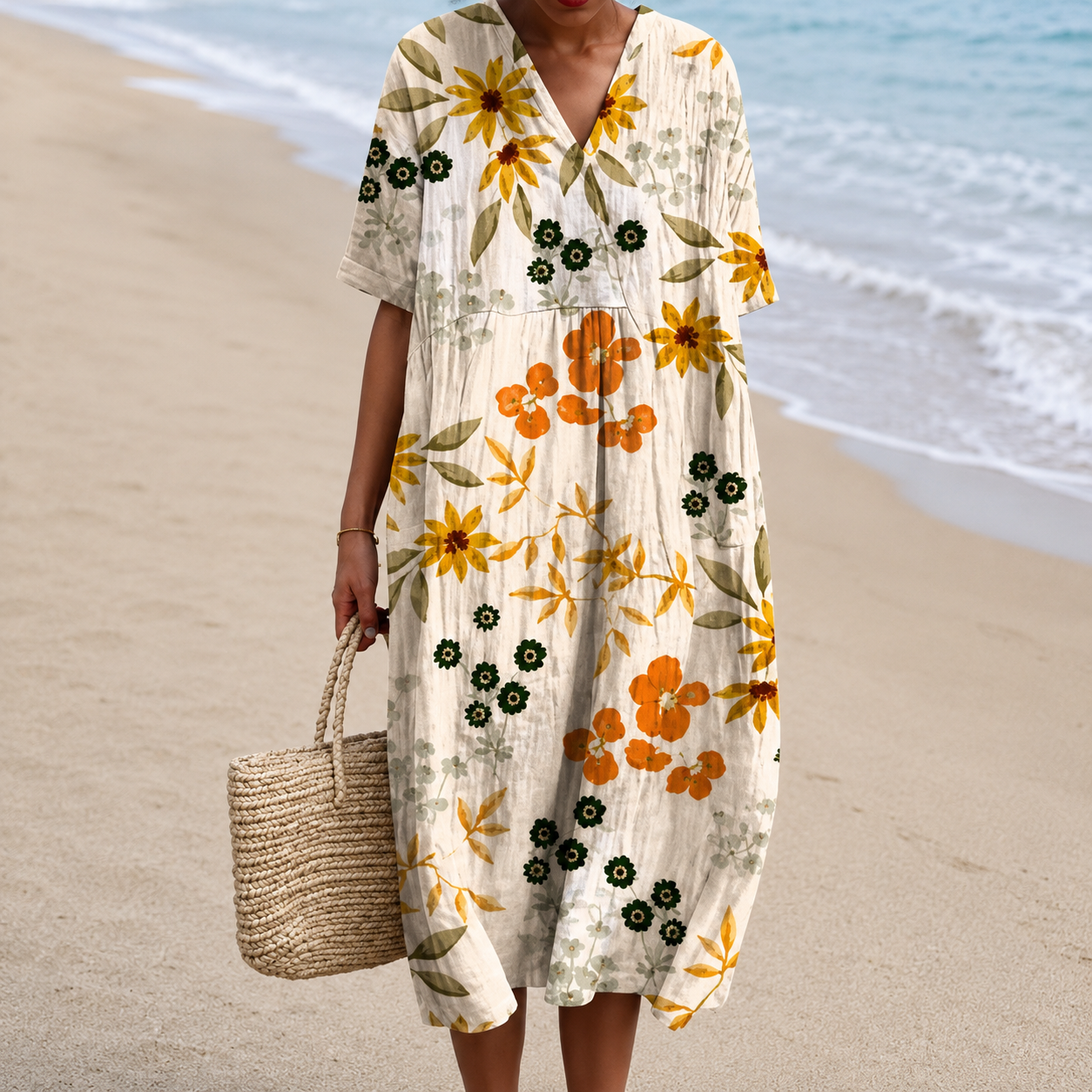 Lina | Vestido de Flores Vintage
