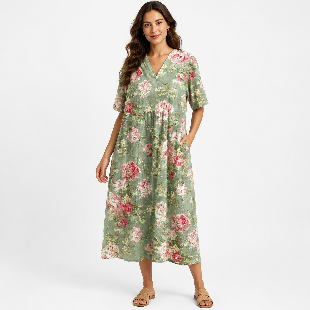 Lina | Vestido de Flores Vintage