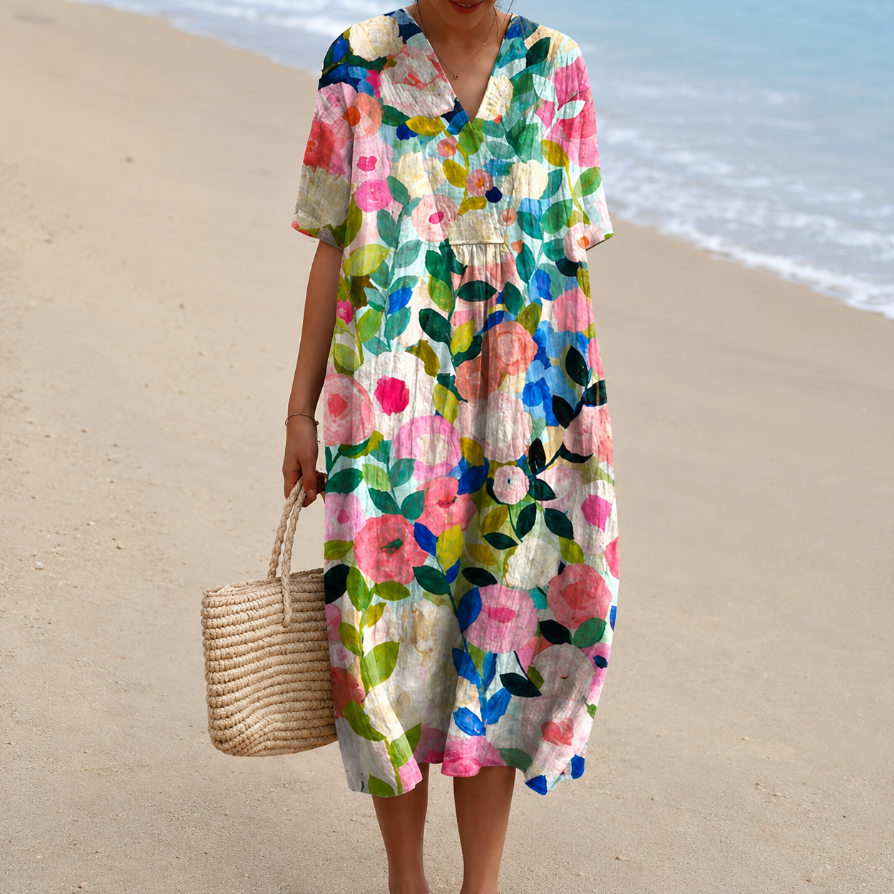 Quirine™ | Vestido Impreso Brisa de Verano