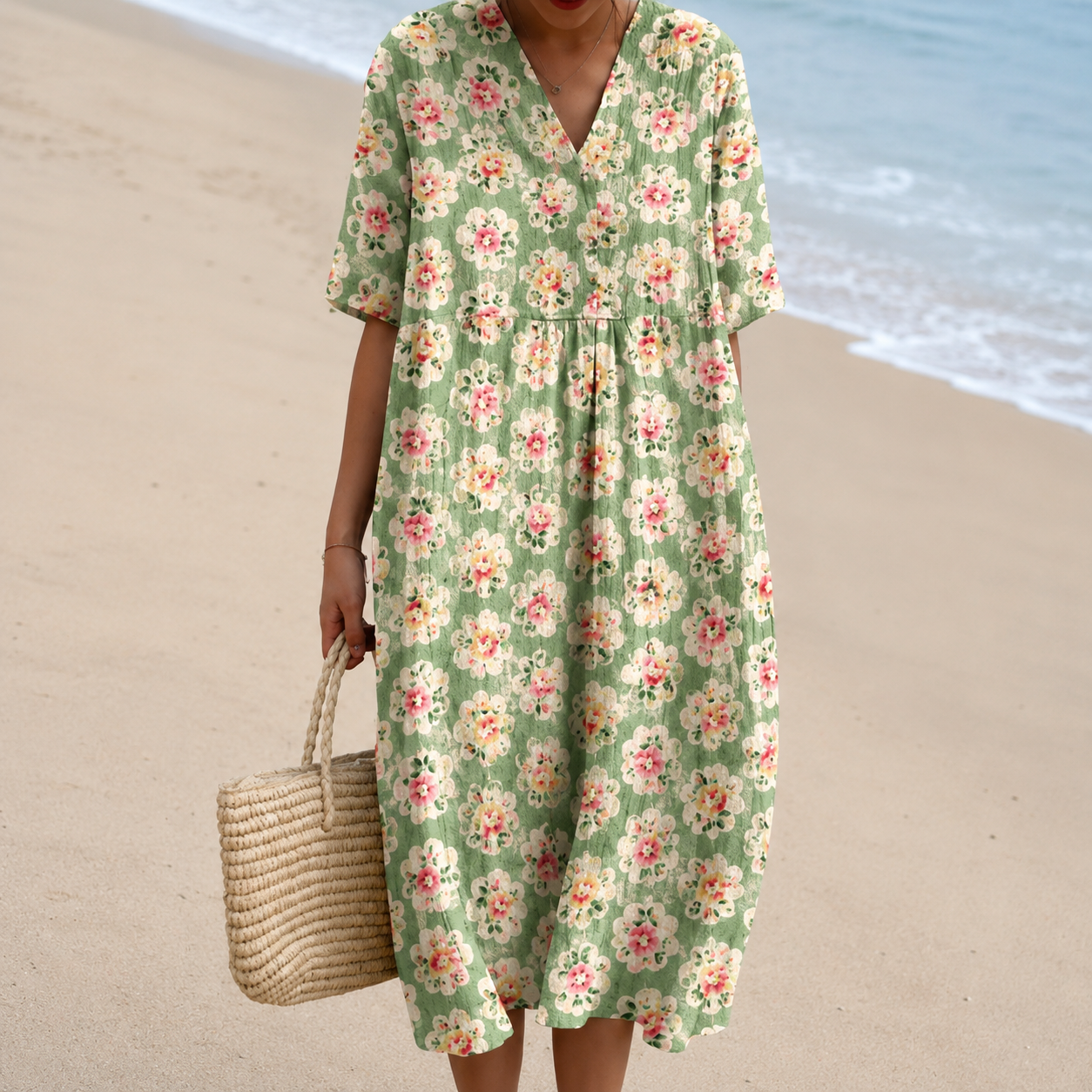 Quirine™ | Vestido Impreso Brisa de Verano