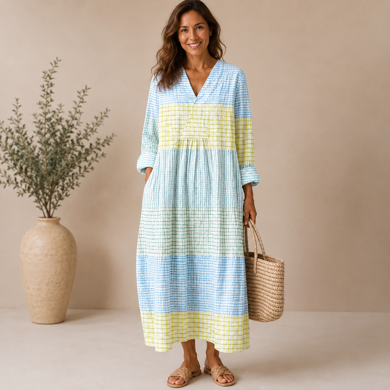 Allison - Vestido Maxi Boho Vintage