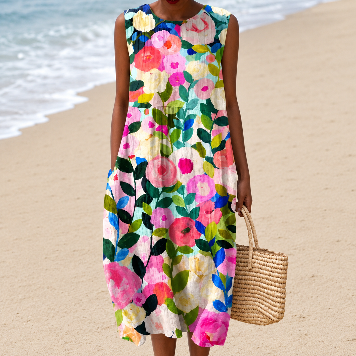 Flora | Vestido Coral Bloom