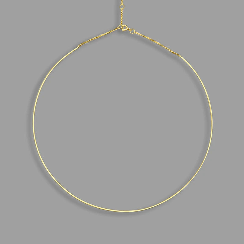 Collar Línea Pura 18K - detalle
