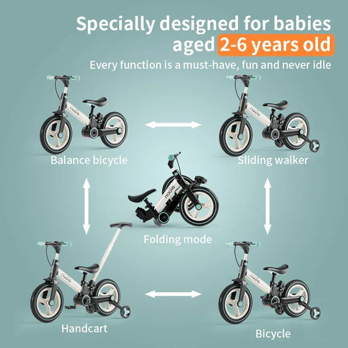 4-in-1 Convertible Kids Balance Bike