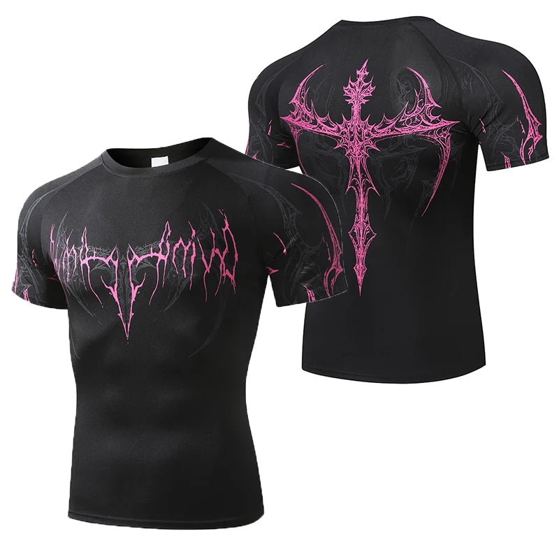 Desgined Breathable Muscle Fit Training Tee