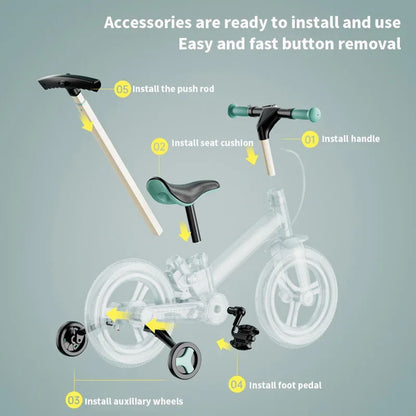 4-in-1 Convertible Kids Balance Bike