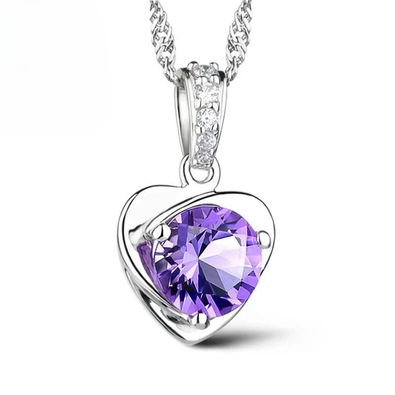 Collar Solitario Brillante - puesto