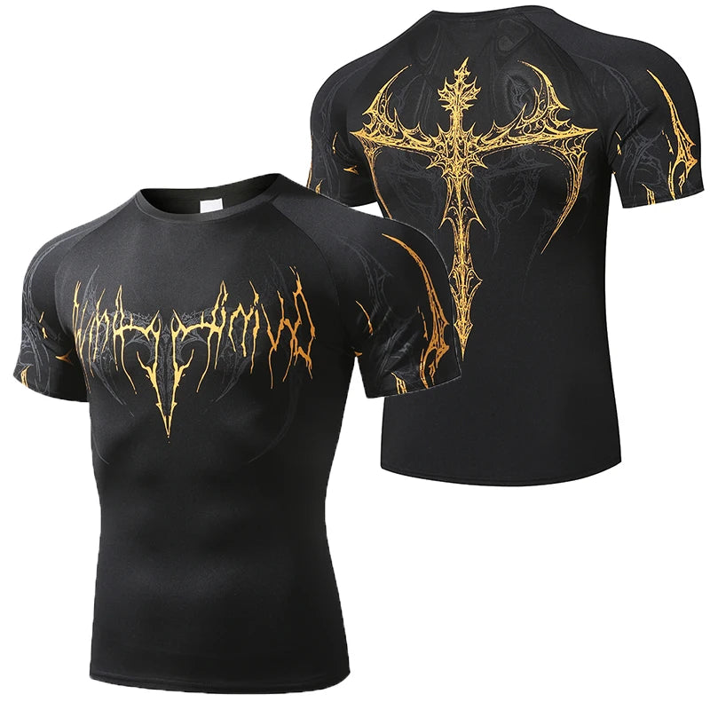 Desgined Breathable Muscle Fit Training Tee