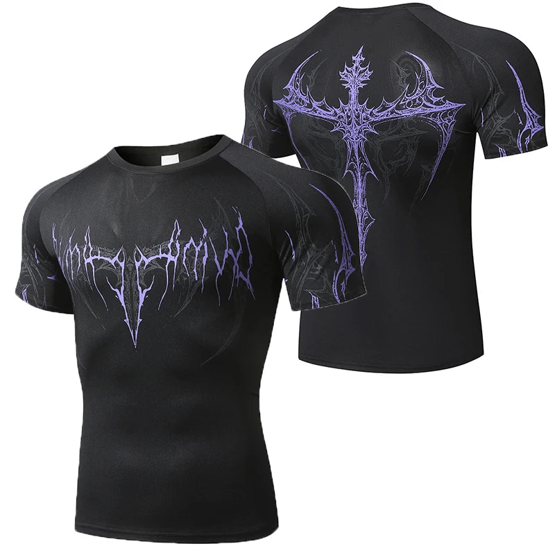 Desgined Breathable Muscle Fit Training Tee