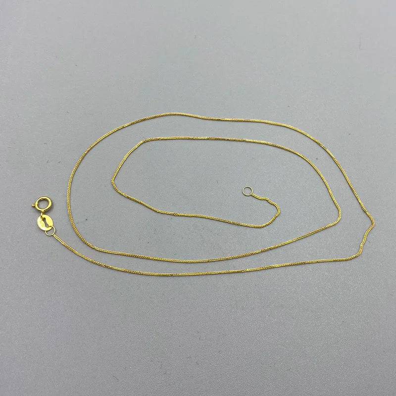 Collar Cadena Esencial Au750 - detalle producto