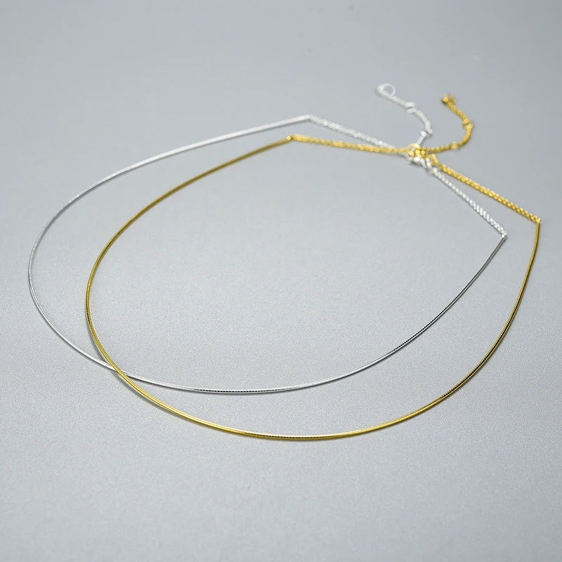 Collar Línea Pura 18K - puesto