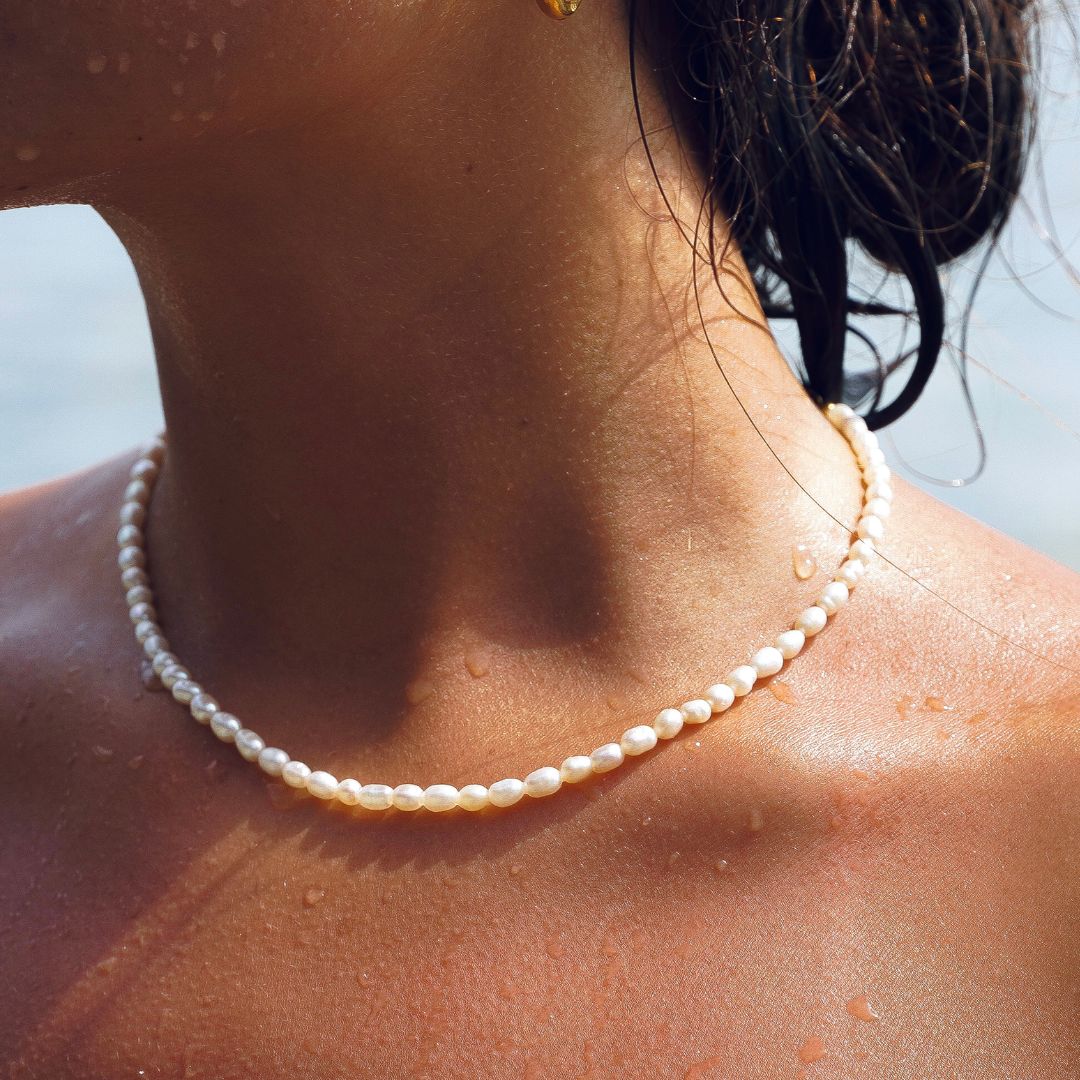 Choker de Perlas de Agua Dulce