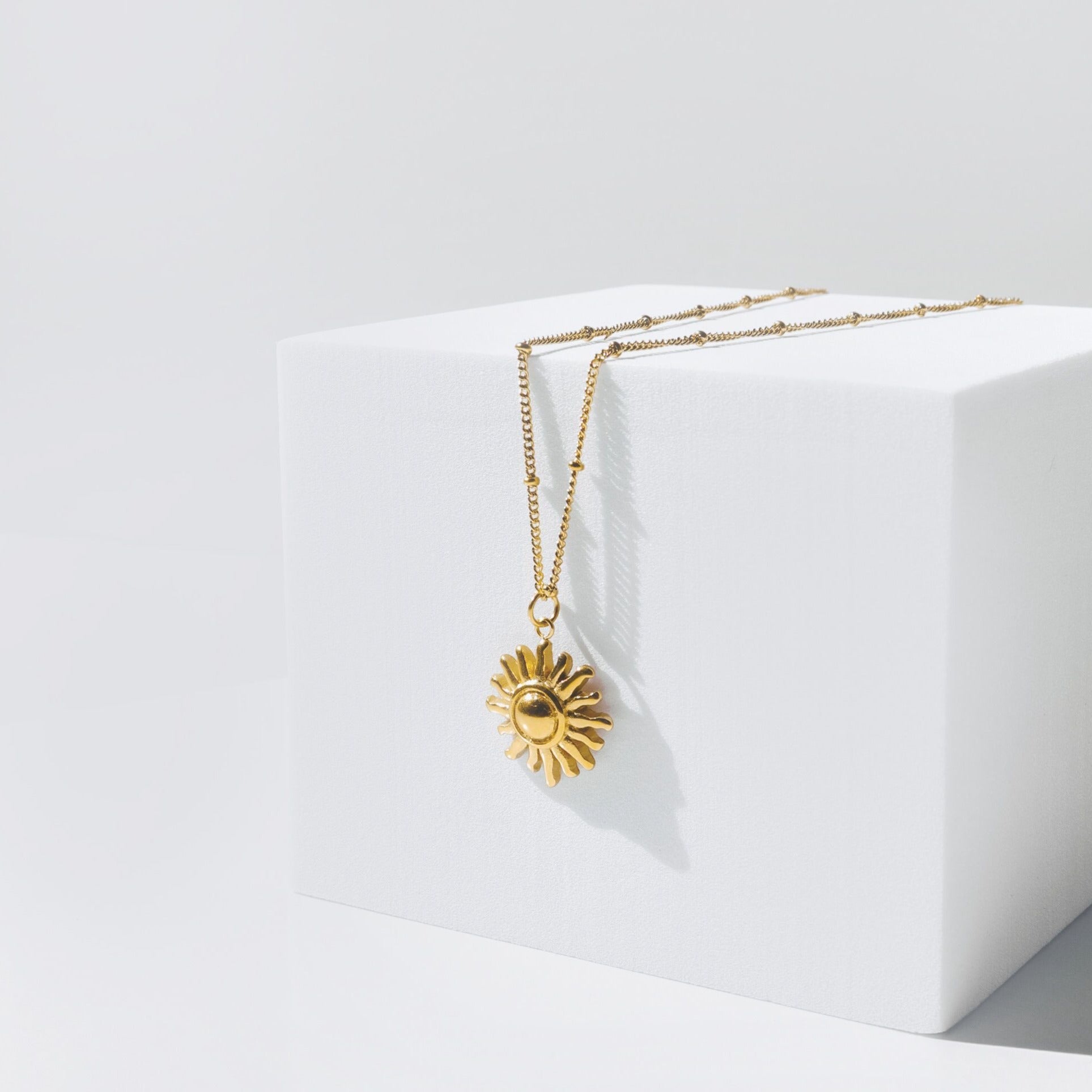 Golden Sun Necklace detail