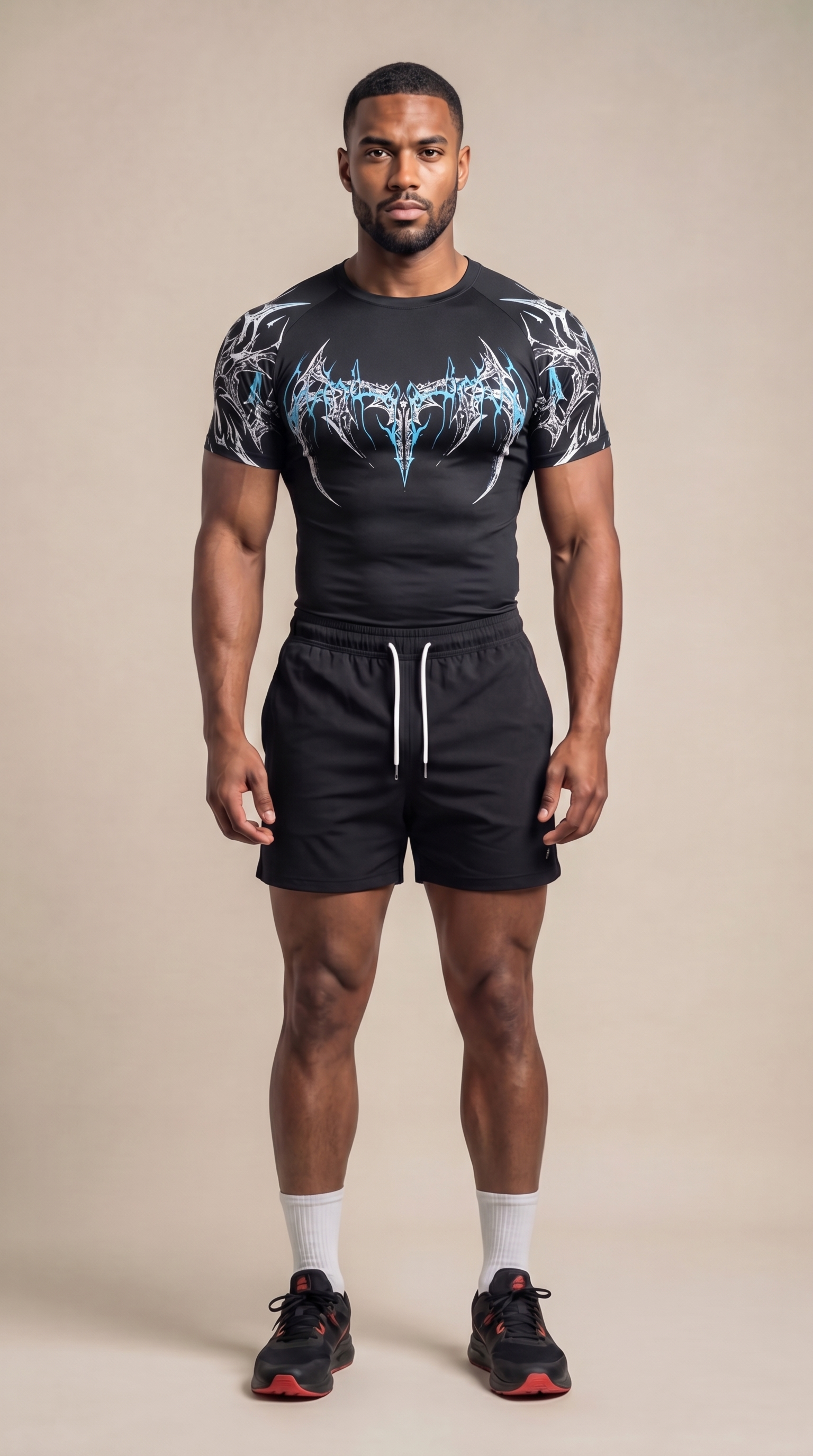 Desgined Breathable Muscle Fit Training Tee