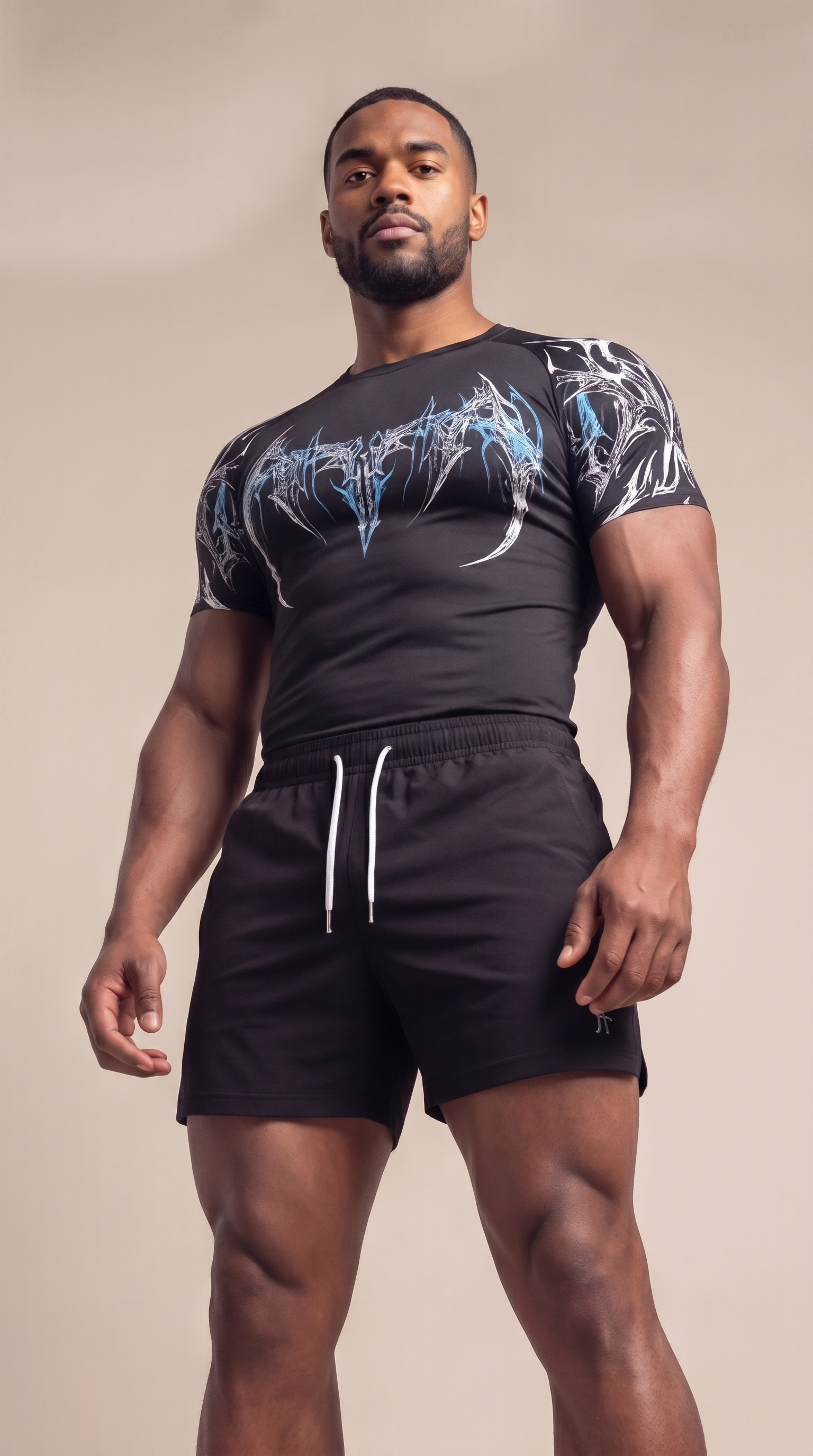 Desgined Breathable Muscle Fit Training Tee