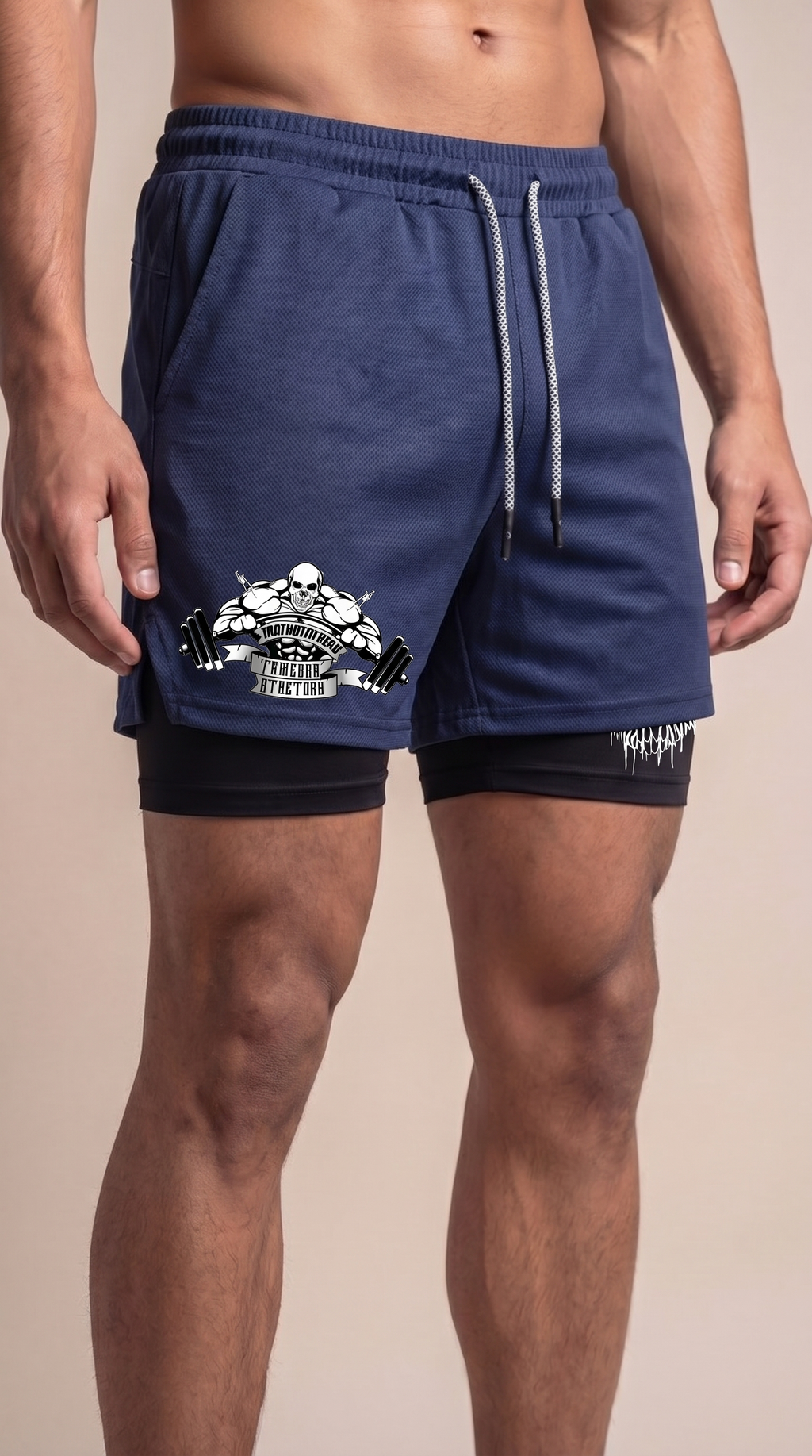 Breathable Double Layer Training Shorts