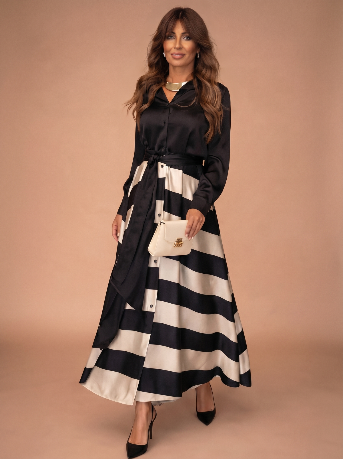 Vestido Maxi de Rayas