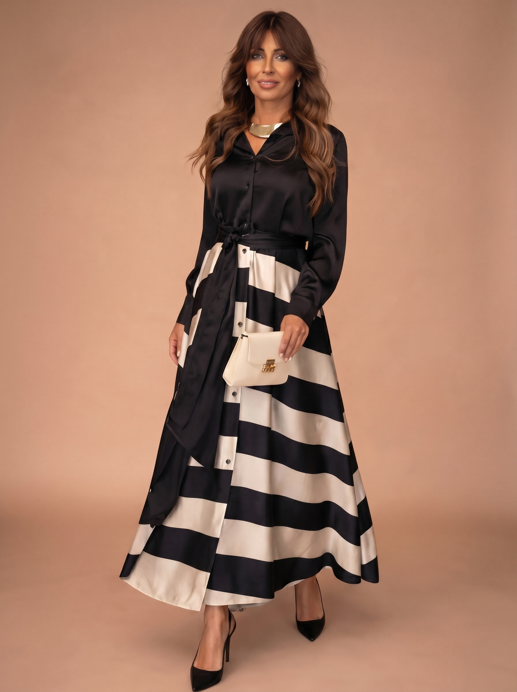 Vestido Maxi de Rayas
