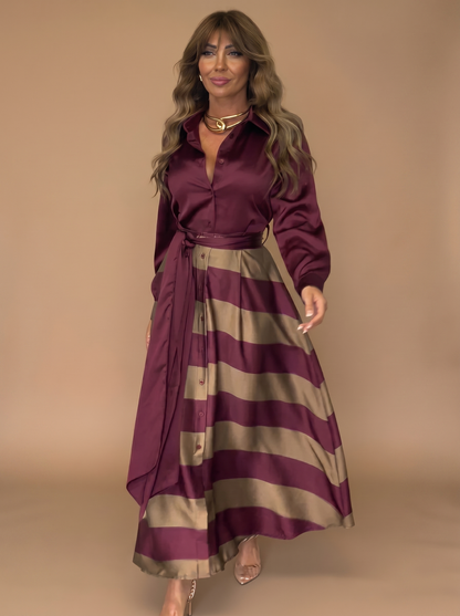 Vestido Maxi de Rayas