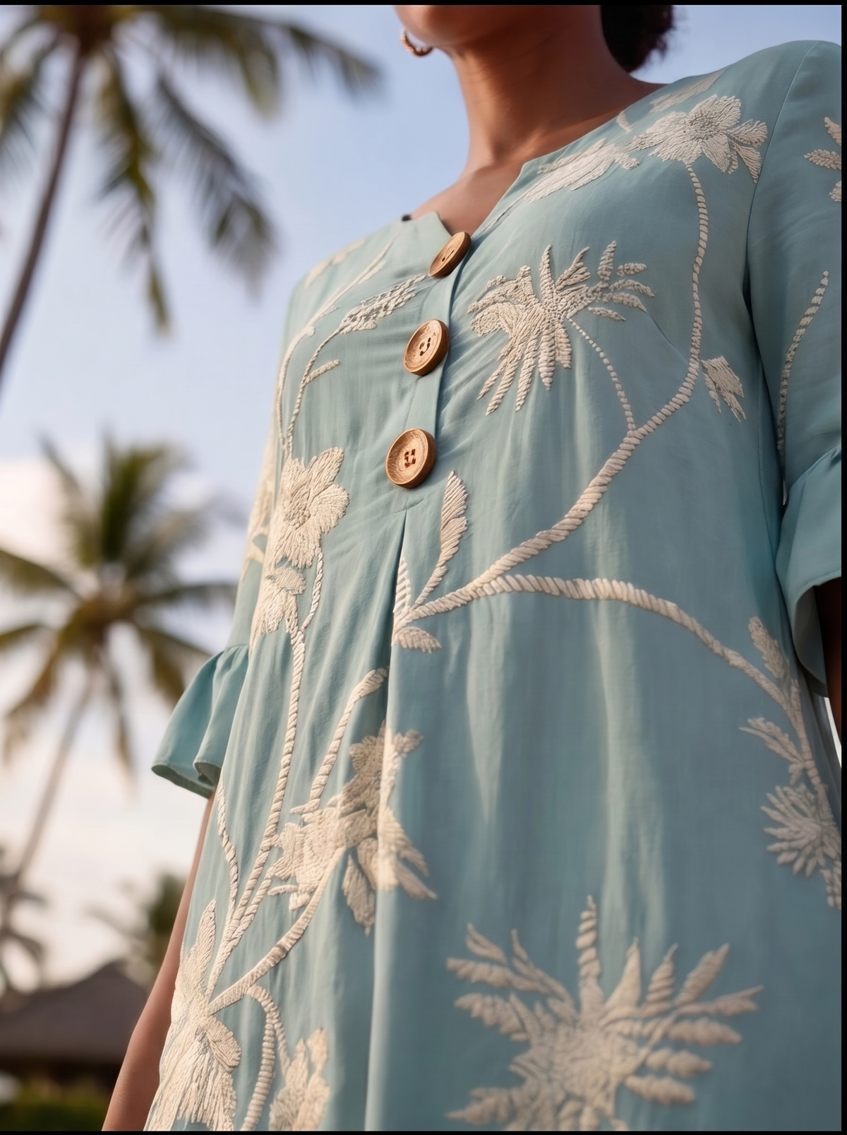 VESTIDO INFORMAL DE MUJER CON ESTAMPADO FLORAL