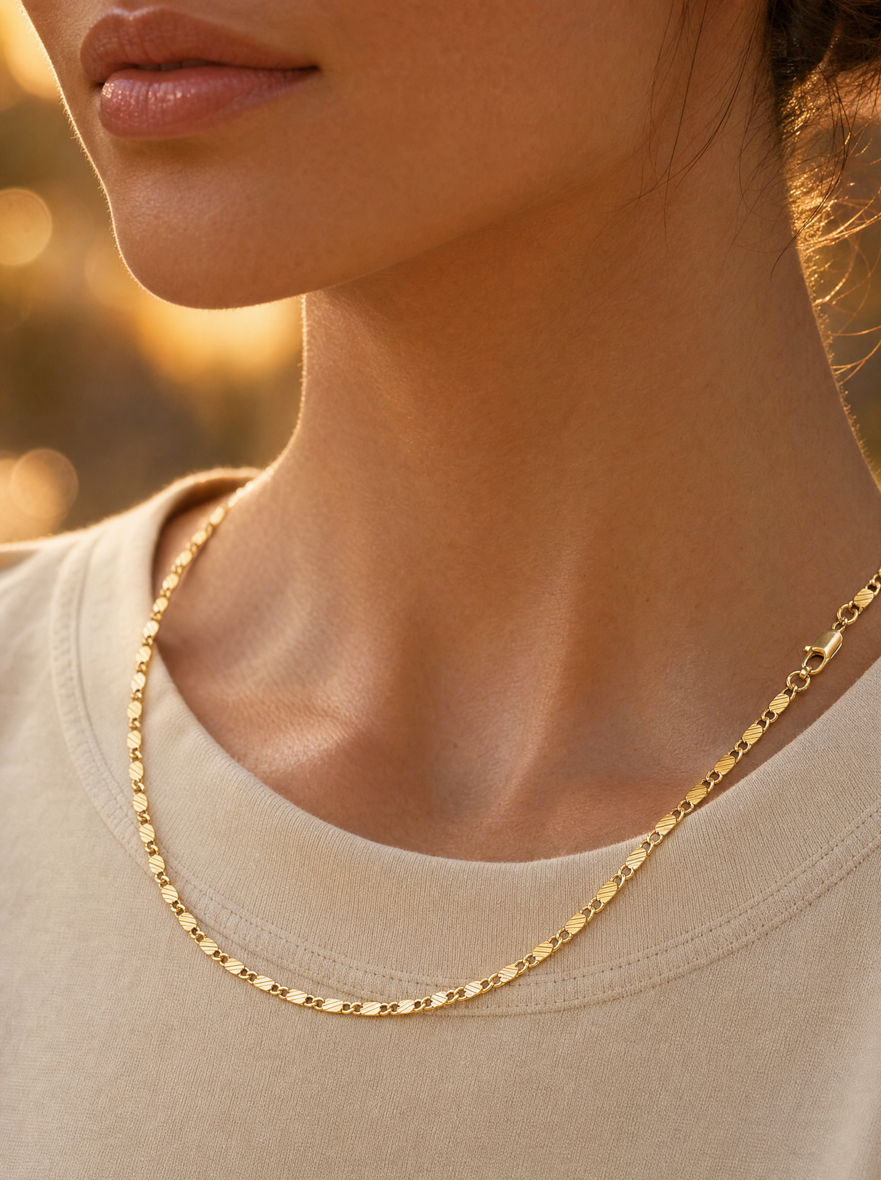 Collar Hilo de Oro Minimal - Vellum