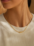 Collar Hilo Fino Plata y Oro - Vellum