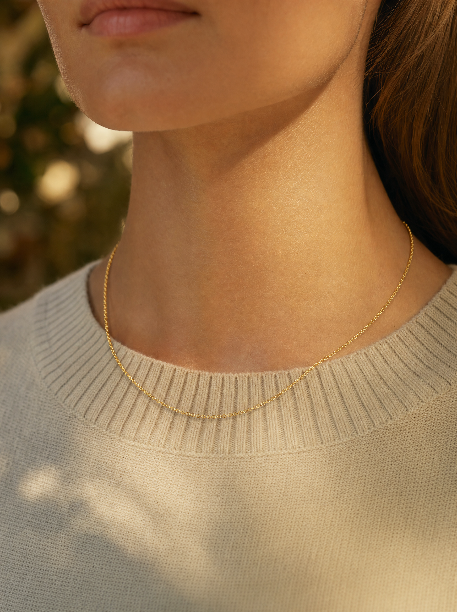 Collar Línea Pura 18K - Vellum