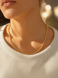 Collar Cadena Cable - Vellum