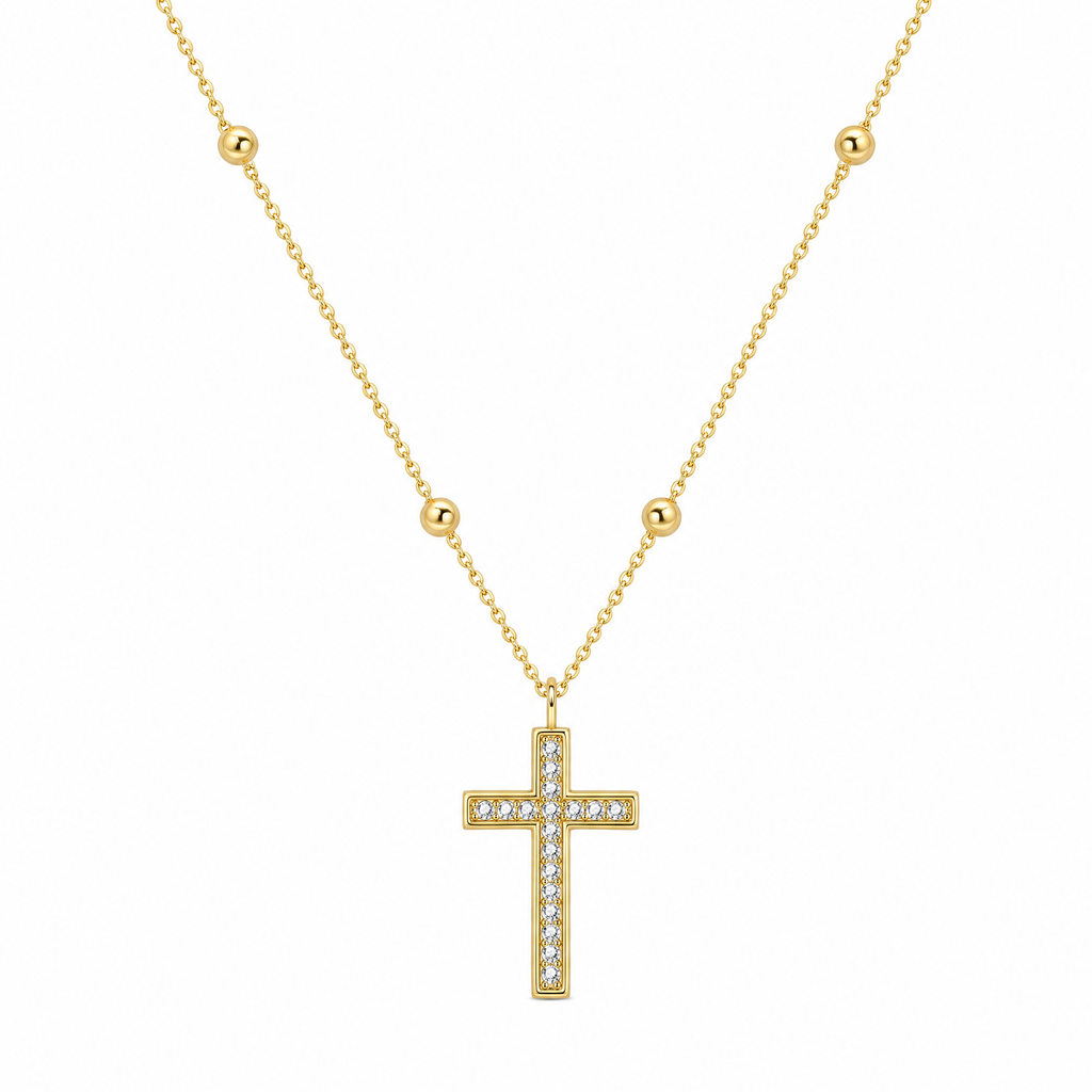 Collar Cruz Pavé