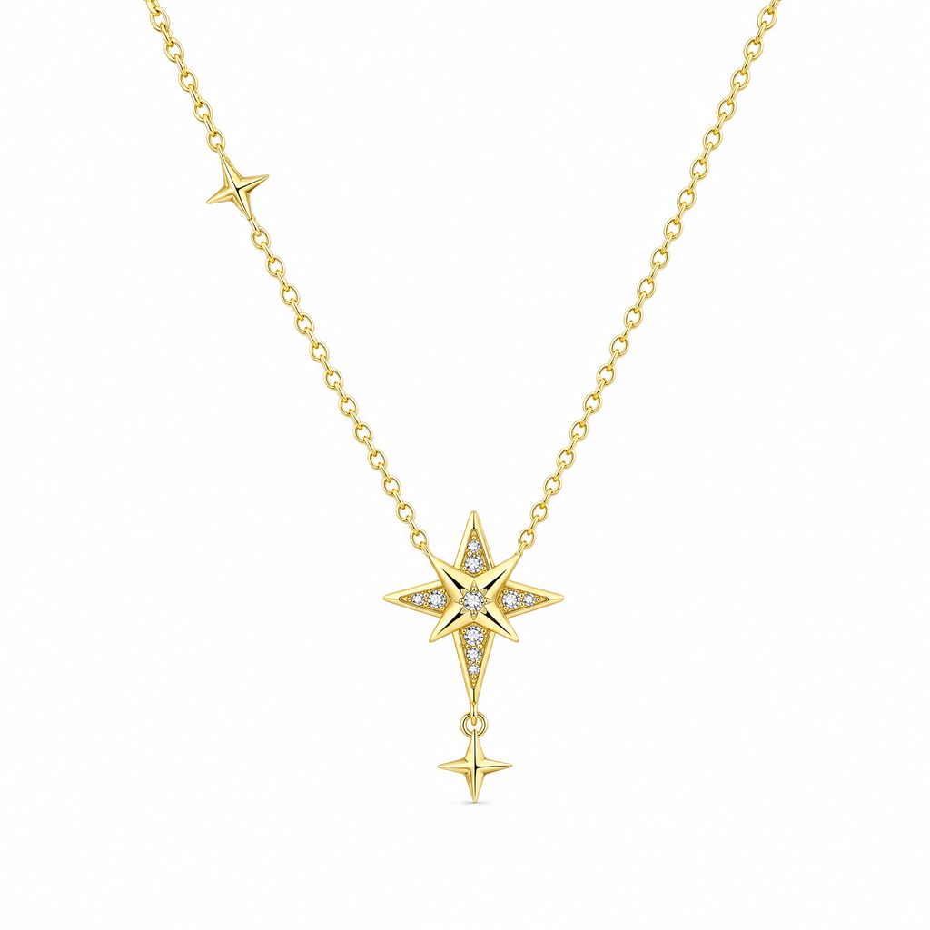 Collar Estrella Polar Brillante