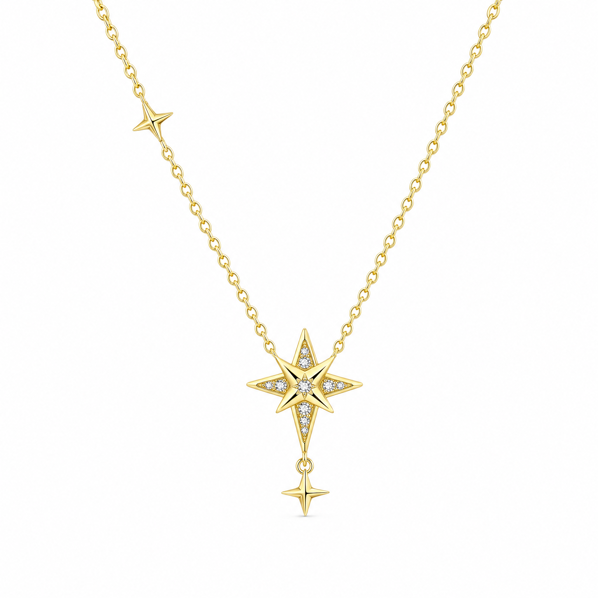 Collar Estrella Polar Brillante