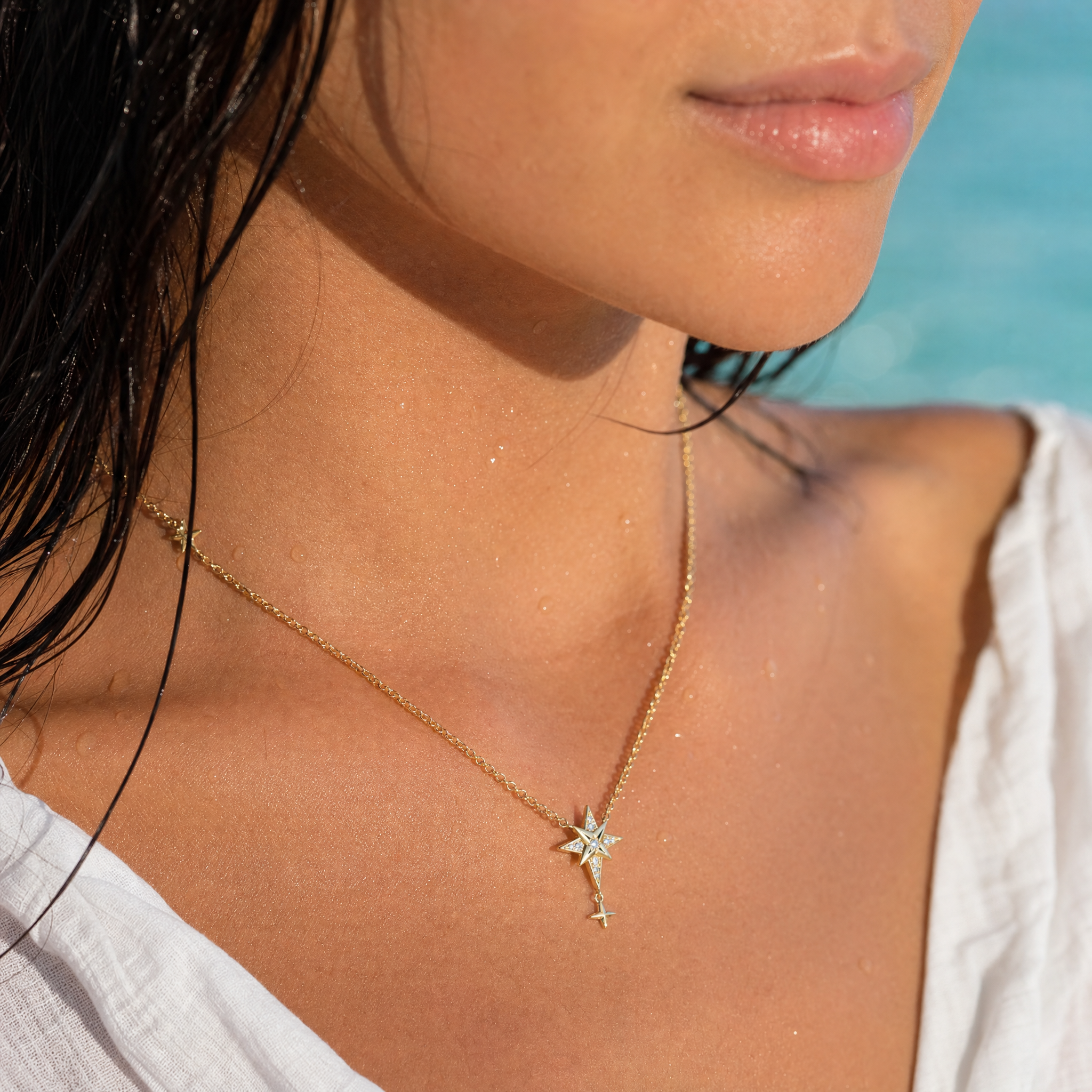 Collar Estrella Polar Brillante
